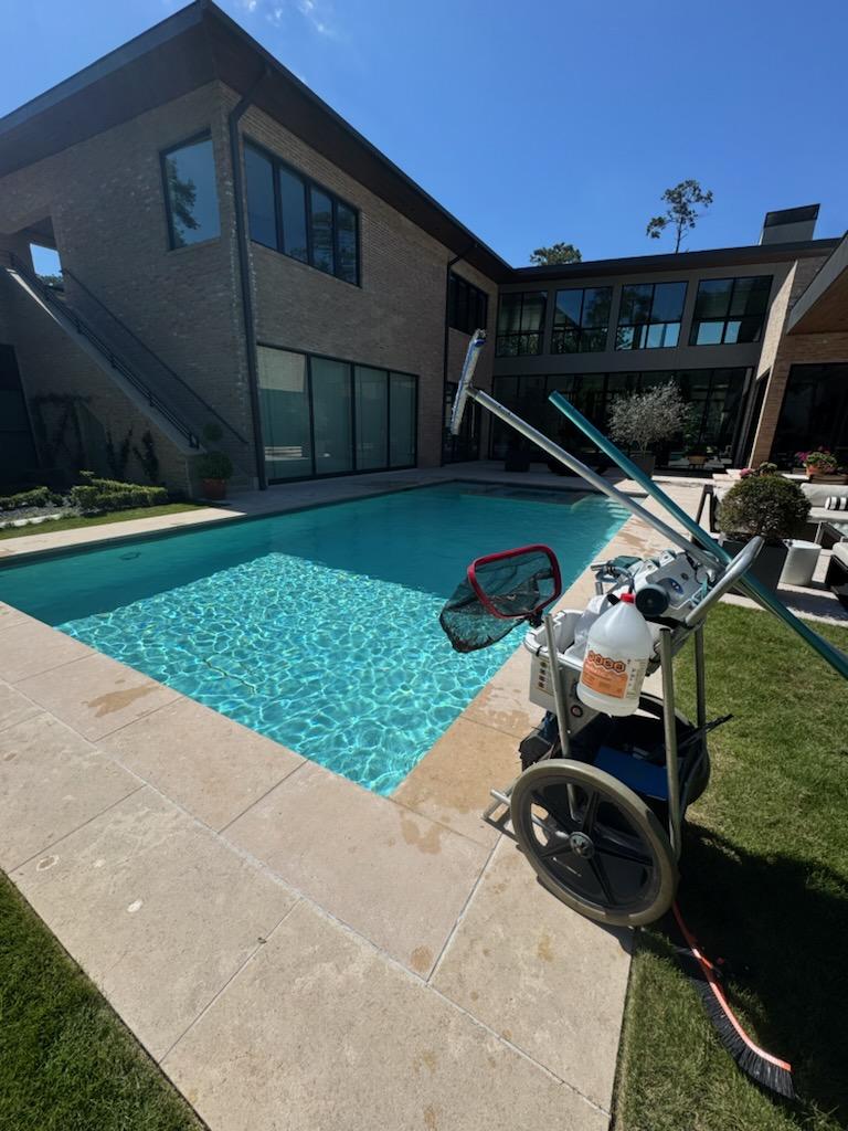 Sundance Pool Services cleaning cart